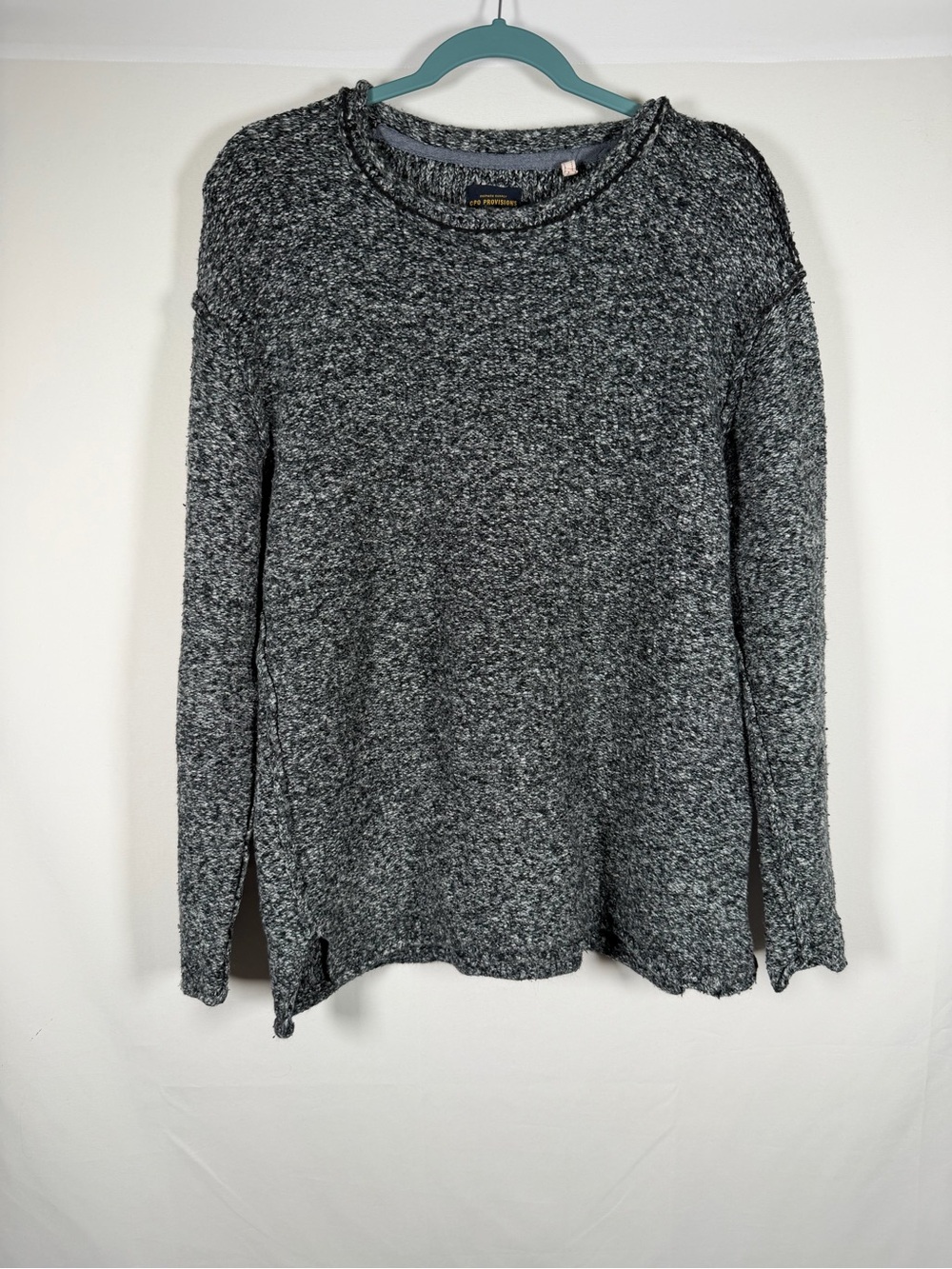 CPO Provisions Gray Roll Neck Sweater - Coastal, Old Money